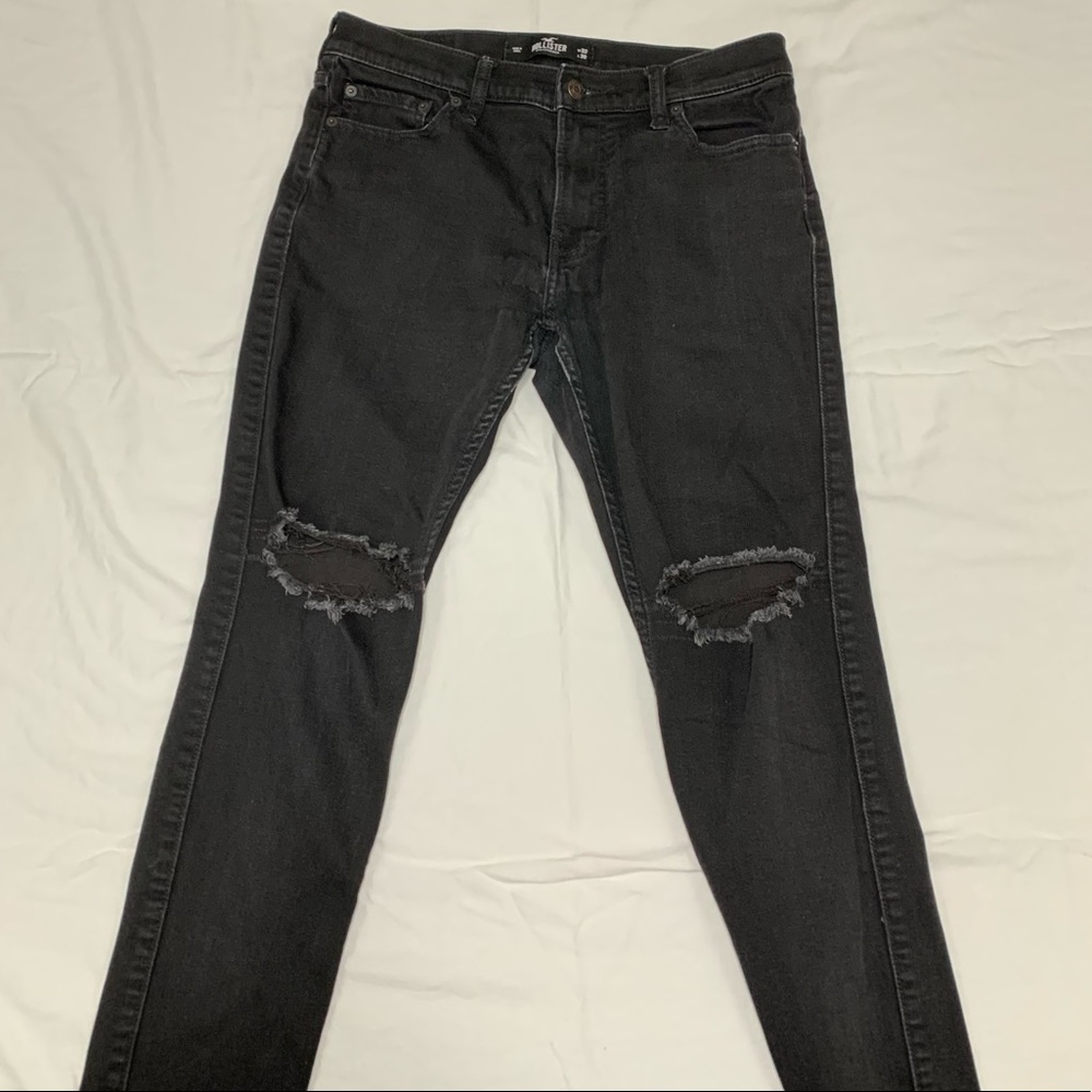 Hollister Black Ripped Skinny Jeans